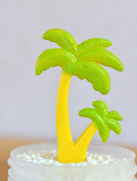 CLEARANCE SALE Palm Tree Cupcake Topper 12 by MyLittleOtter