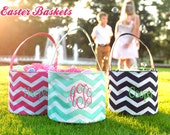 Monogrammed Easter Basket, kids personalized easter basket Il_170x135