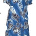 Blue Rayon Print MuuMuu - A-Line Dress - Hilo Hattie's - Hawaiian Aloha Day Dress - Medium