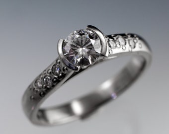 bezel star wedding ring