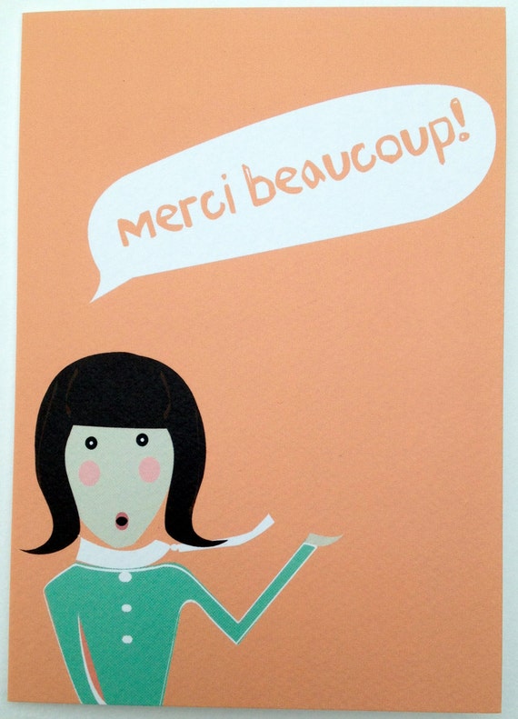 Merci Beaucoup Thank you card