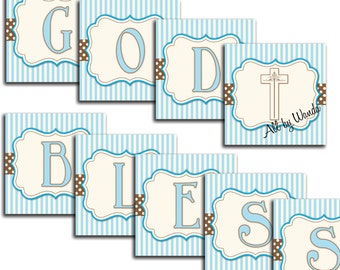 Popular items for god bless banner on Etsy