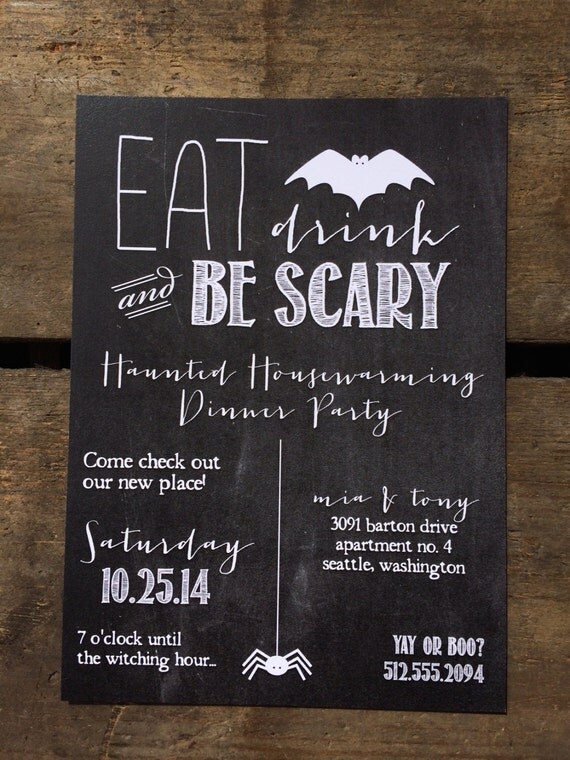 Halloween Housewarming Party Invitation Wording 10