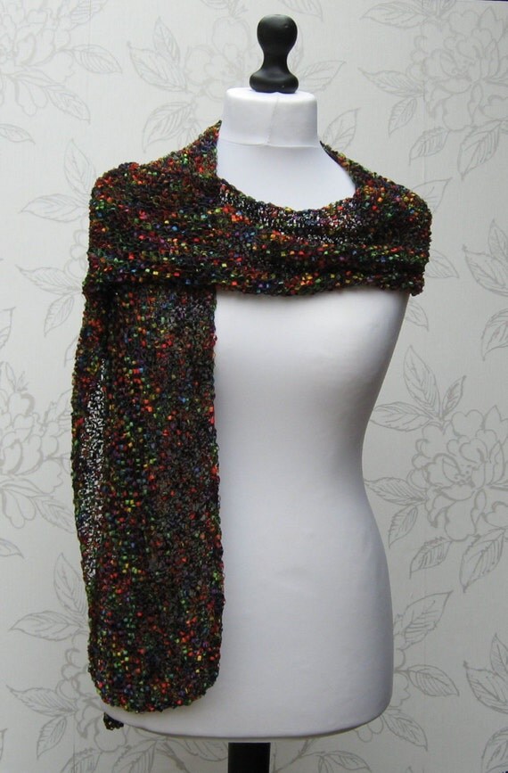 Rainbow Knit Stole 