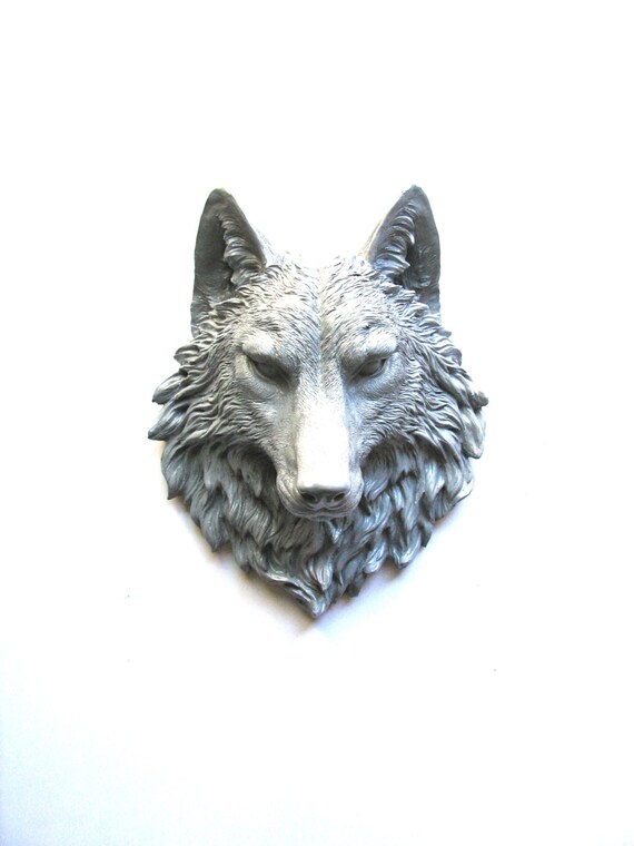 Faux Taxidermie Large Wolf Head Wall Mount Wall Hanging Wall