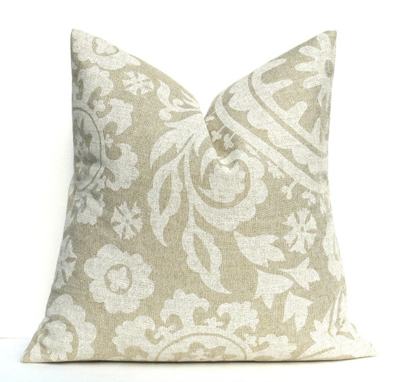 Items similar to 24x24 Euro Pillow Covers Burlap Pillow . Floor Toss Pillow. Accent Pillow ...