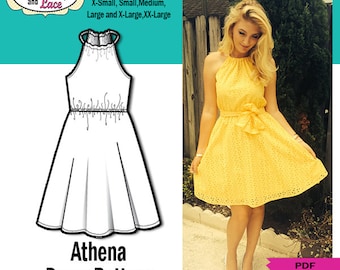 EASY DRESS PATTERN Sundress sewing pdf sewing pattern
