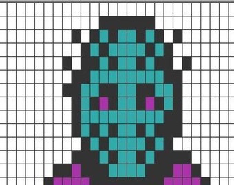 Friday the 13th Jason Voorhees NES Sprite Pattern - Knitting, Cross ...