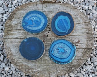 Blue Agate Coasters