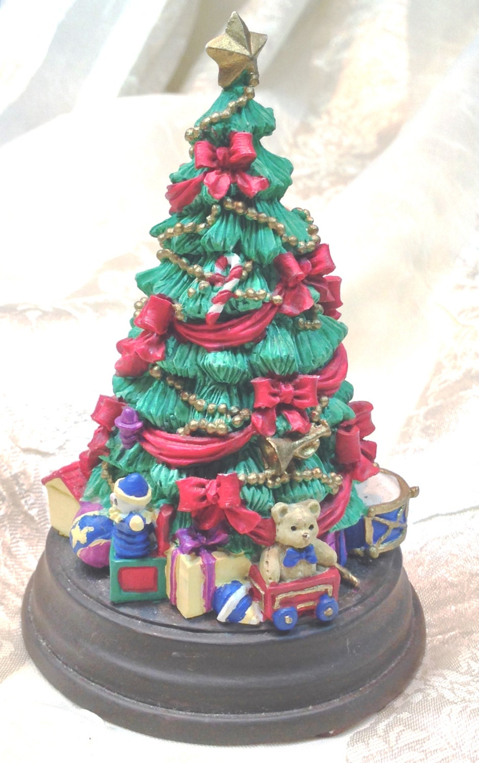 Pin by holiday goodies on musical box Vintage Christmas Tree Music Box Plays O Christmas Tree O