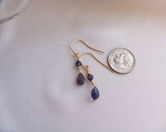 Popular items for iolite briolette on Etsy