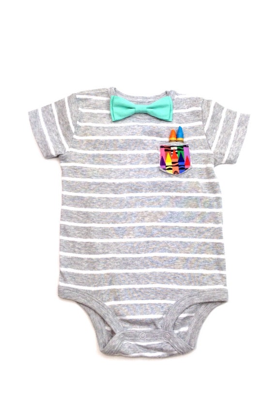 Items similar to Bow tie onesie. Baby boy bow tie outfit. Dapper little
