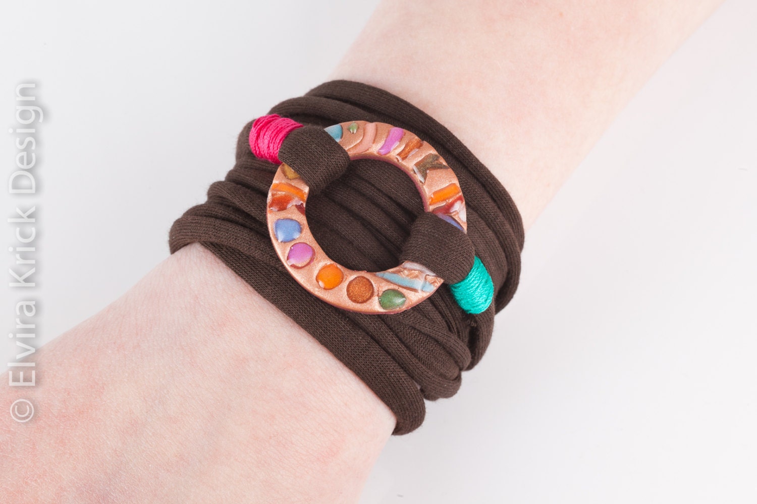 Wrist wrap bracelet fabric bracelet 'wrap around your