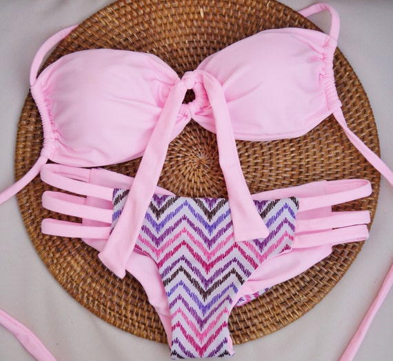 Cotton Candy Brazilian Bikini Top