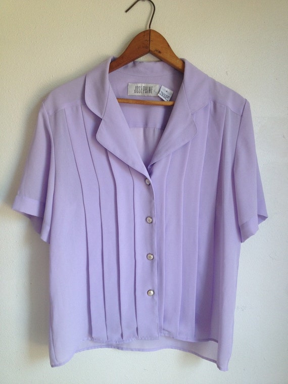 blouse balon lilac