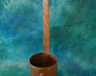 Antique Copper 1880 Miracle Lamp Otto Muller Berlin Primitive Copper Dipper