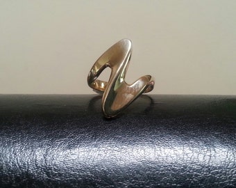 gold long ring alternative steampunk gothic art nouveau victorian
