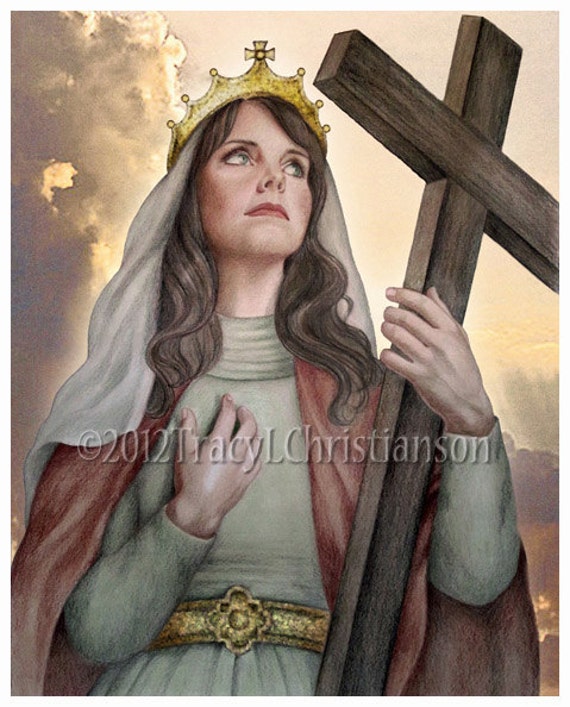 Saint Helen Catholic Art Print Patron of converts divorced