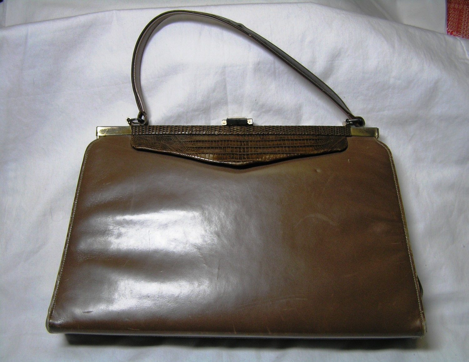 Vintage 1960s Melbourne Bags Betty Purse Faux Leather & Faux