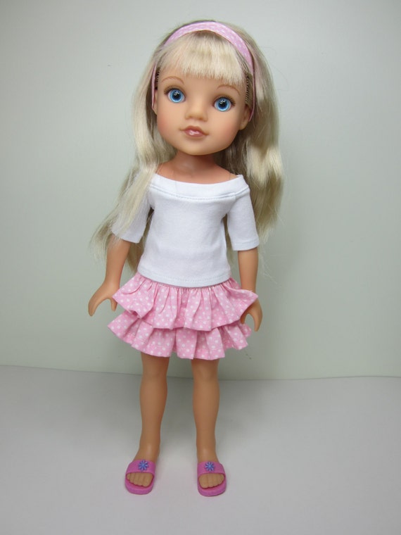 Hearts 4 Hearts doll clothes White boatneck top with cute