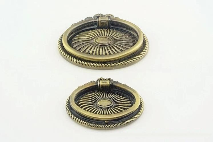 Dresser Knob Ring Oval Drawer Knobs Pulls Handles Antique