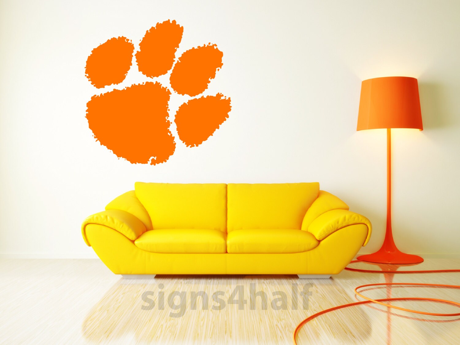 Clemson Tigers Football Removable Wall Art Decor by Signs4Half