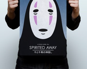 Spirited Away No-Face (Kaonashi) Alternative Studio Ghibli Movie Poster