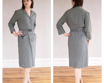 ON SALE Film Noir Dress * 1940s vintage beaded dress * Size 12-16