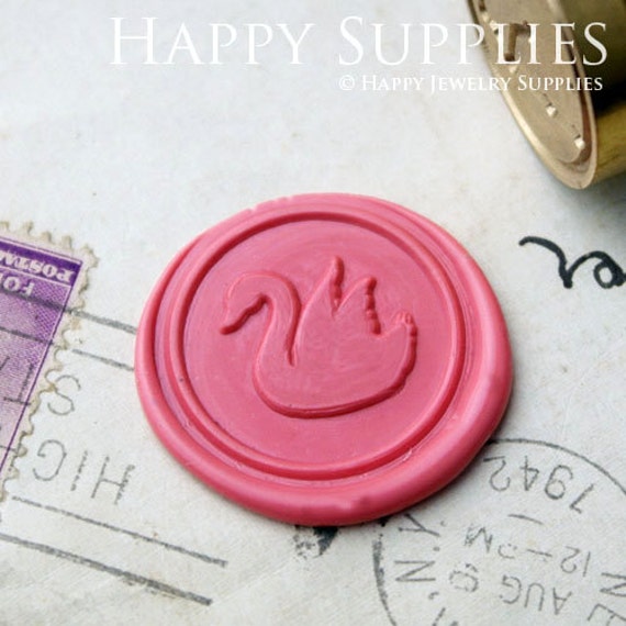 Buy 1 Get 1 Free 1pcs Swan Gold Plated Wax Seal Stamp
