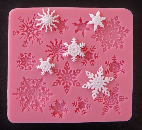 Snowflake Mold Silicone By Bellacakesct On Etsy