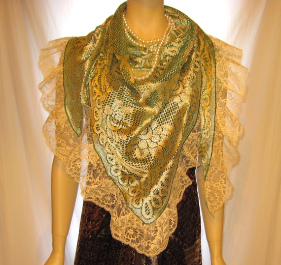 great gatsby feather shawl
