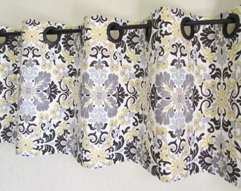 grey tan yellow valances curtain window cotton treatment topper grey tan yellow valances curtain window cotton treatment topper