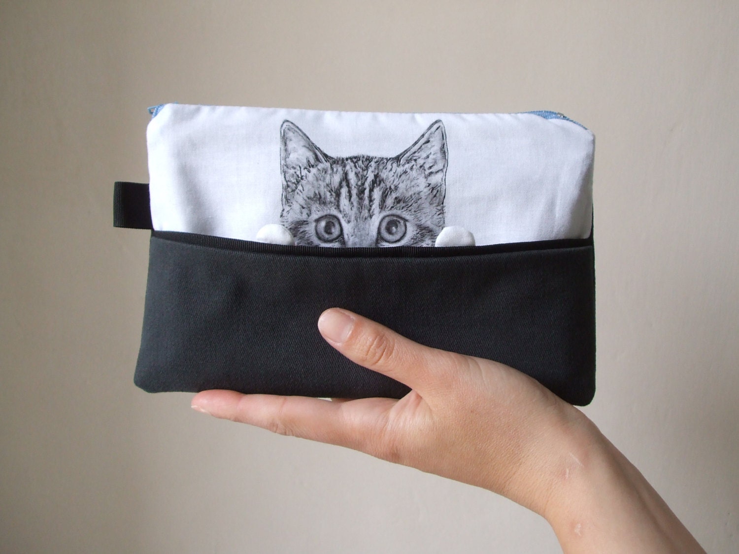 cat pouch cat portrait pencil case gift idea for crazy cat