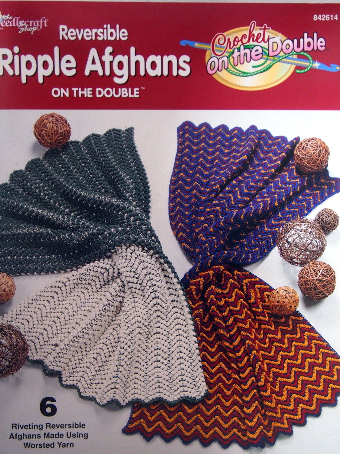 Reversible Ripple Afghans On The Double Crochet Pattern