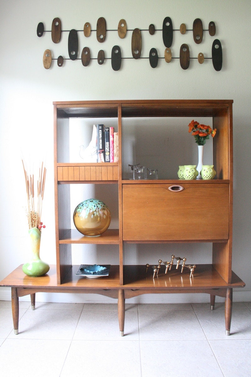 Mid Century Modern Wall Unit Danish Modern Room Divider