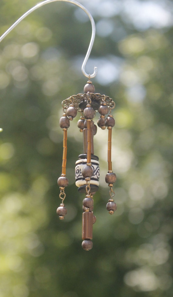 Items similar to Miniature Fairy Garden Wind Chime, Dollhouse Windchime ...