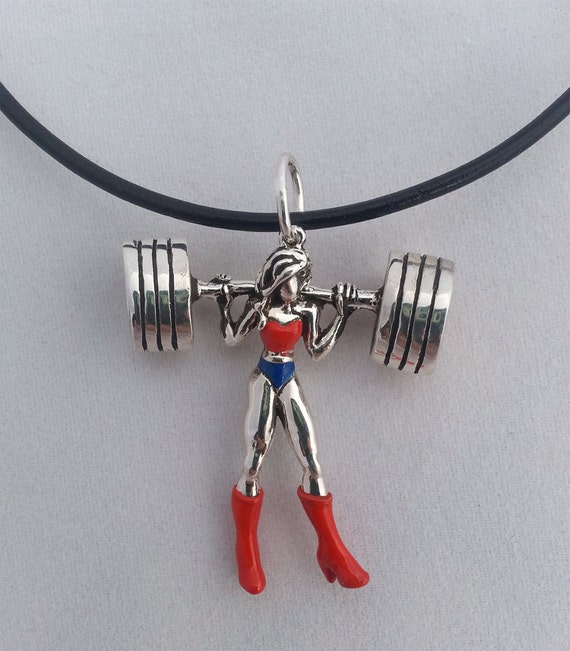 2ND VERSION of Wonder Women "Buns of Steel" Sterling Silver Pendant