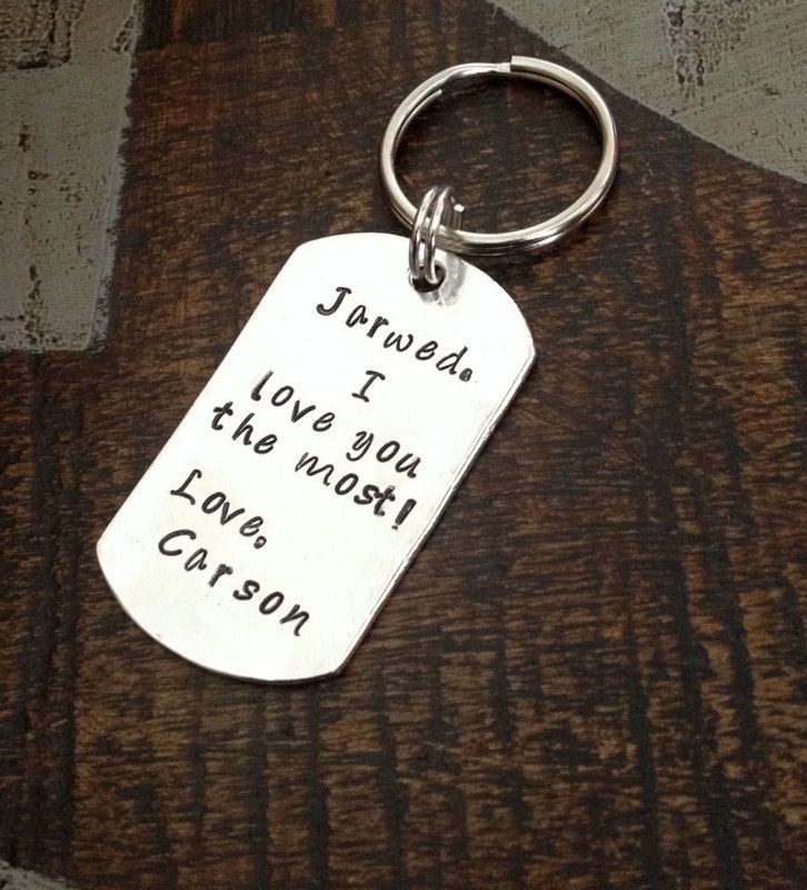 Quote Keychain Special Message Keychain Handstamped Keychain