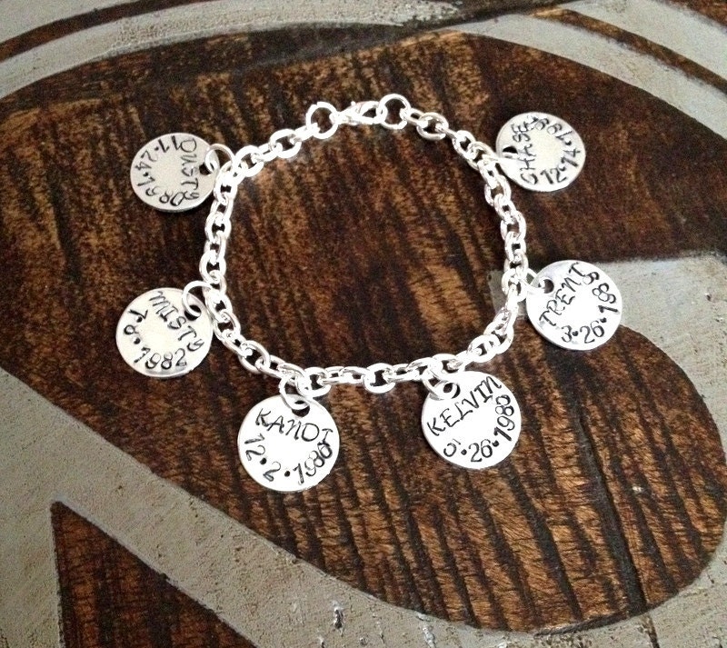 Mother Charm Bracelet Grandma Charm Bracelet Grandchildren