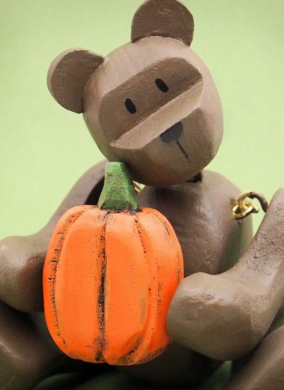 pumpkin stuffed bear