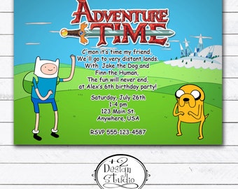 Adventure Time Party Invitations 9