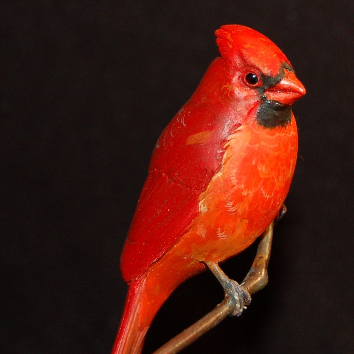 Cardinal carving hand carved bird wood carving cardinal bird