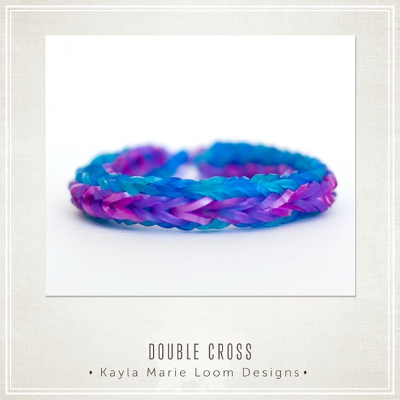 Rainbow Loom Double Cross Bracelet Party by KaylaMarieLoomDesign