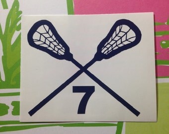 Lacrosse Stick Decal