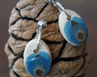 Ceramic post earrings include indigenous clay