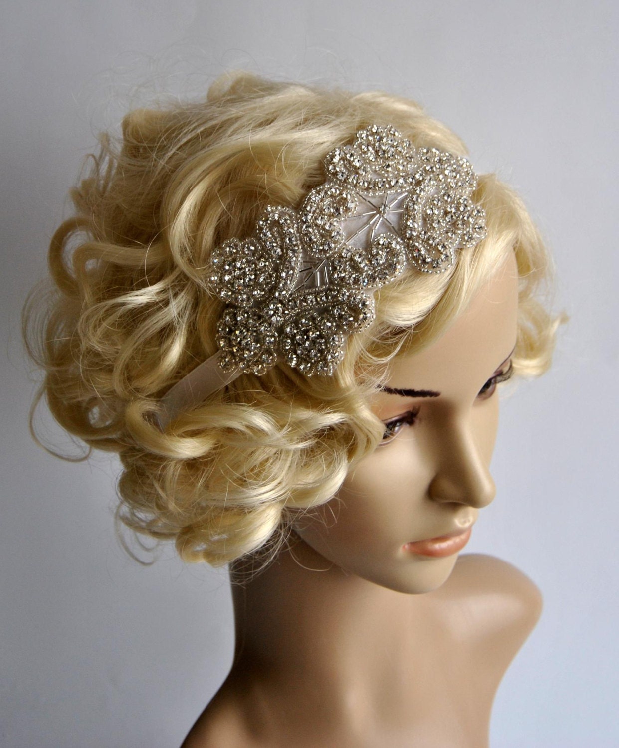 Rhinestone Headband Bridal Headband Wedding Headpiece