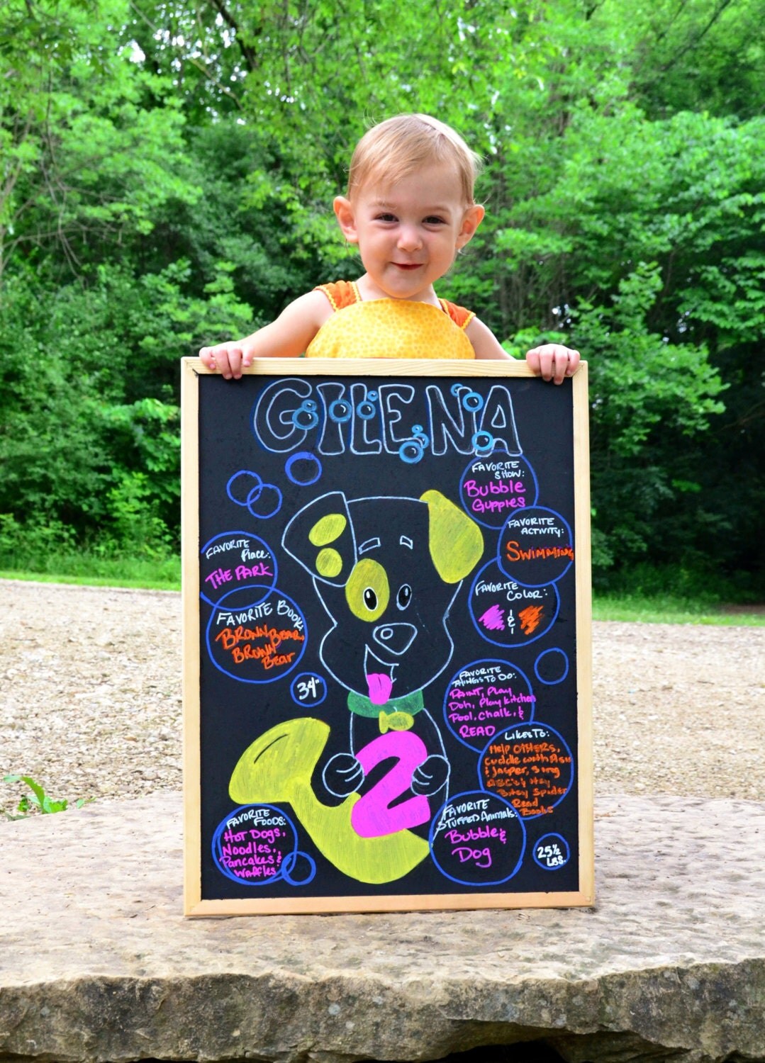 Birthday Chalk Board