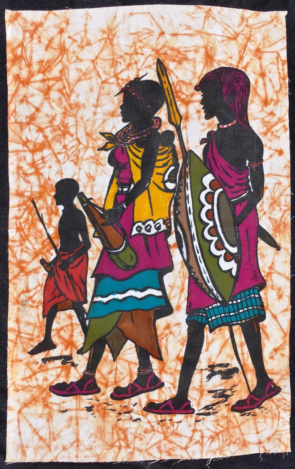 Maasai Jamii Handmade Batik Art from Kenya