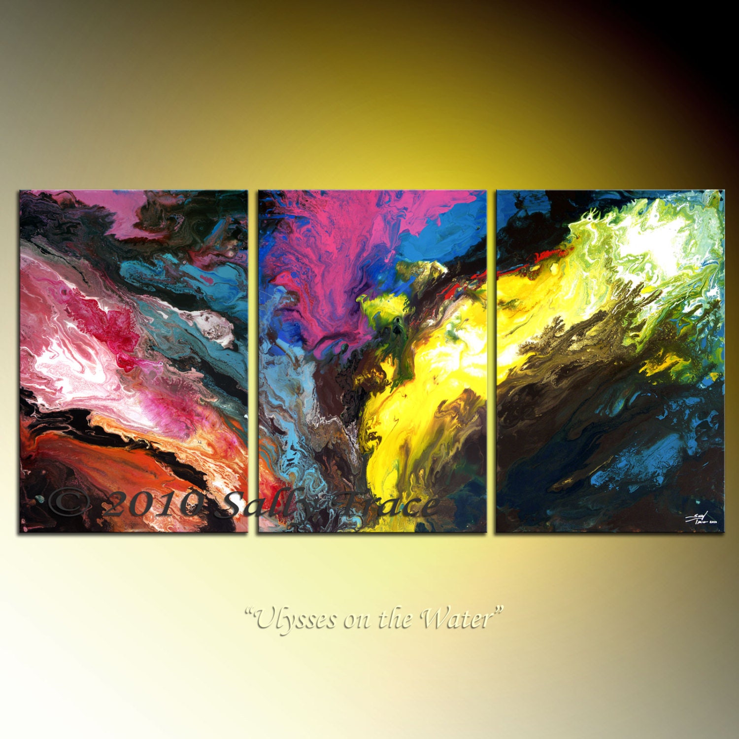 Abstract Art Prints Triptych Wall Art Canvas Art Giclee