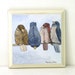 Birds Nature Art Original Mix Media Illustration Painting
